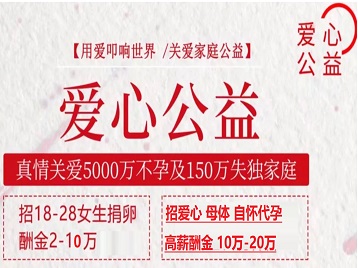 扶绥捐卵助孕生子 爱心志愿者招募